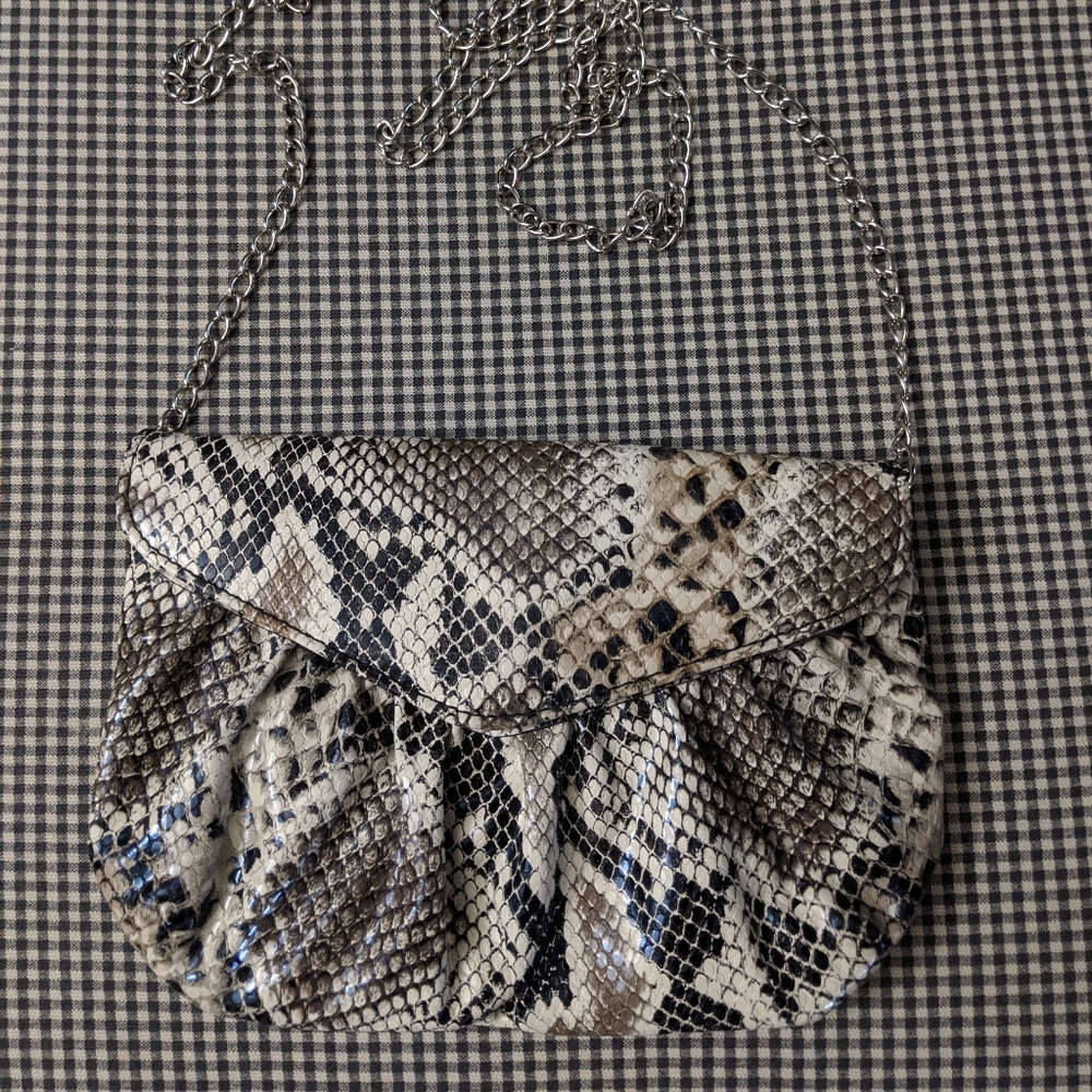 Soft Sided Python Print Bag - image 1